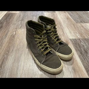 Vans Men’s High-Top Sneakers | Olive Green